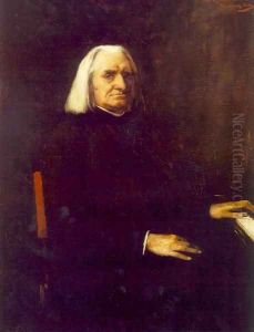Portrait of Franz Liszt 1886 by Mihaly Munkacsy