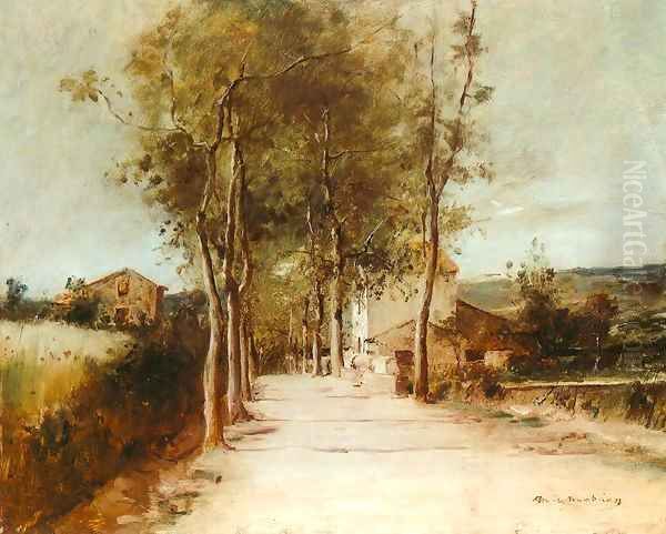Avenue with One Story House 1882 - view 1