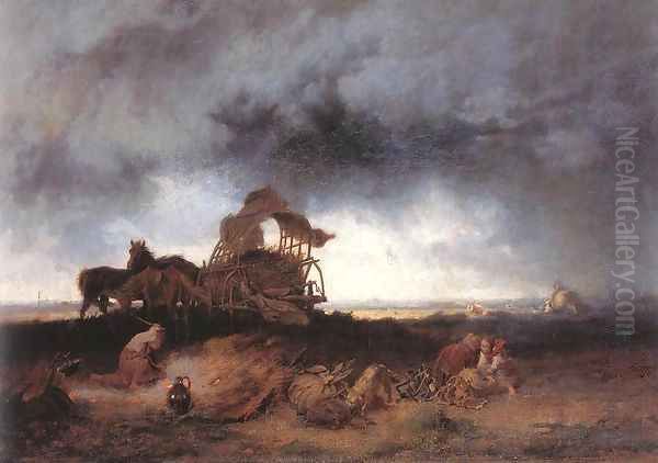 Storm at the Puszta 1867 - view 1