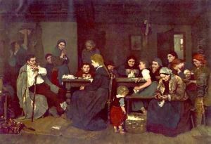 Making Lint 1871 by Mihaly Munkacsy