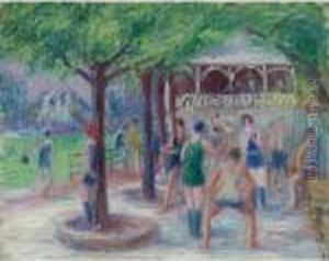 Bathers At Play, Study #2 by William Glackens