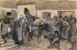 Dubourg Drew From His Basket His
Mechanical Syringe, Which He Had Filled With Barege Water by William Glackens