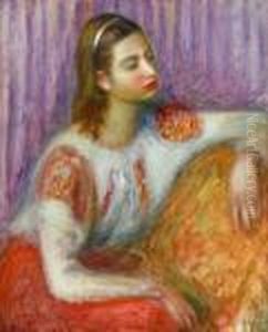 Girl In Peasant Blouse by William Glackens