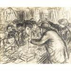 Peddler On Delancey Street by William Glackens
