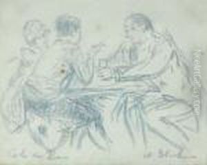 Cafa Scene by William Glackens