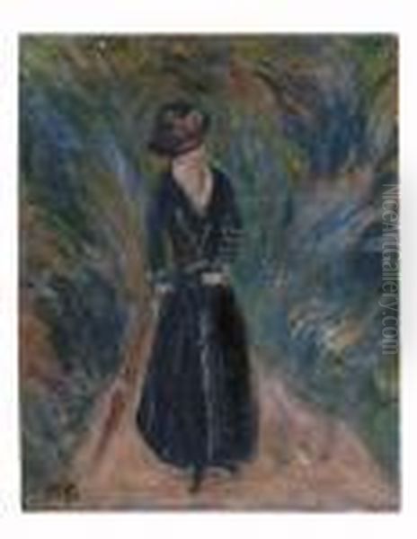 Woman With A Parasol - view 1