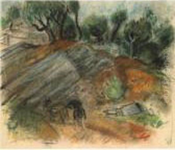 Landscape With Figure And Donkey - view 1