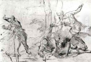 The Death of St Peter Martyr 1205-52 by Pier Francesco Mola