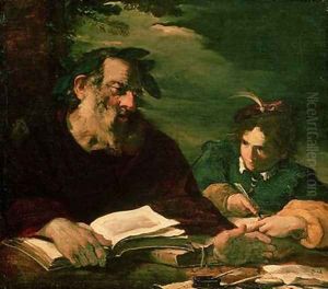 Homer Dictating his Poem by Pier Francesco Mola