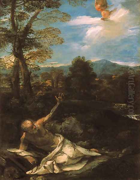 Saint Jerome in the wilderness - view 1