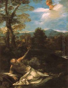Saint Jerome in the wilderness by Pier Francesco Mola