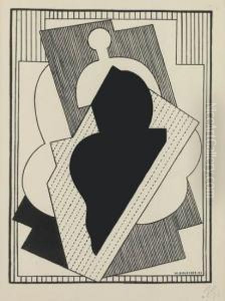 Composition Cubiste (centre Noir) - view 1