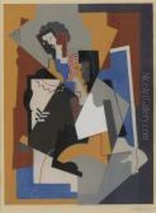 Composition Avec Deux Figures Planes by Albert Gleizes