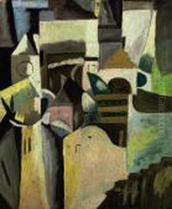 Composition Avec Maison Et Eglise