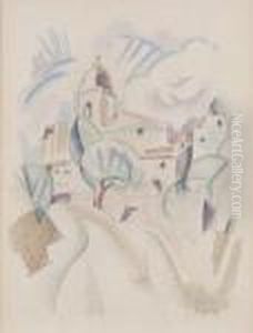 Vue De Serrieres Ou L'eglise Du Village by Albert Gleizes