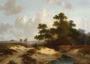 Figures in a Summer Landscape by Jan Evert Morel