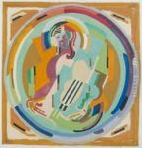 Composition, Personnage A La Lyre by Albert Gleizes