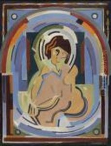 Composition With Seated Woman by Albert Gleizes