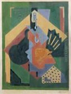 La Femme A L'eventail by Albert Gleizes