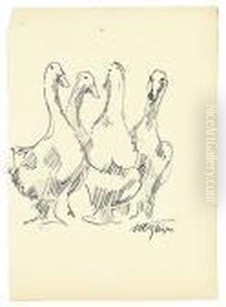 Four Geese. - view 1