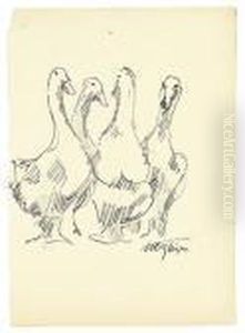 Four Geese. by Albert Gleizes