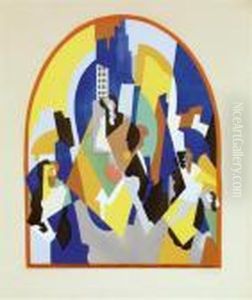 Projet Pour La Gare De Moscou by Albert Gleizes