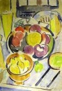 Coupe Et Plat De Fruits by Albert Gleizes