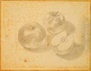 Trois Pommes Dont Une Coupee En Deux by Albert Gleizes
