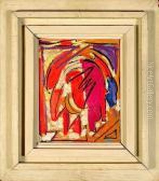 Composition Rouge, Circa 1949 - view 1