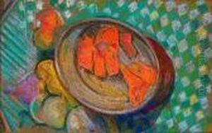Plat Et Bouteille Mauve by Albert Gleizes