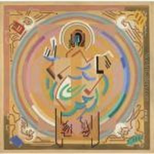 Matiere Et Lumiere Or Le Christ Au Tetramorphe by Albert Gleizes