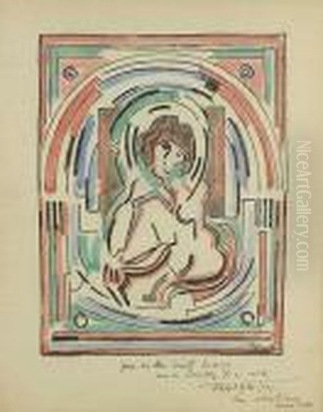 Femme Dans Un Medaillon - view 1