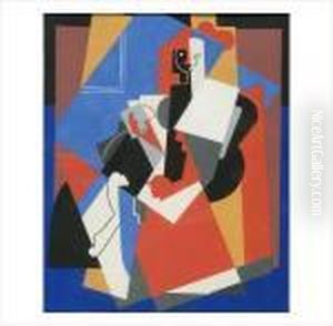 Composition Avec Une Figure Plane by Albert Gleizes
