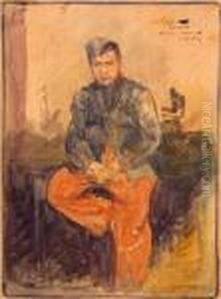 Portrait En Pied De Joseph Linard En Militaire - view 1