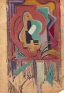 Bouquet Devant Composition Cubiste, Circa 1927 by Albert Gleizes