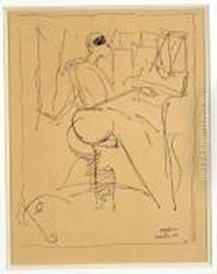 Femme Au Piano Ou Etude Pour La "femme Au Piano" by Albert Gleizes