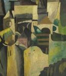 Composition With Houses And Church