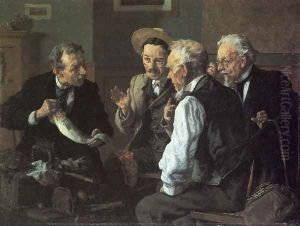 Discussing the Catch by Louis Charles Moeller