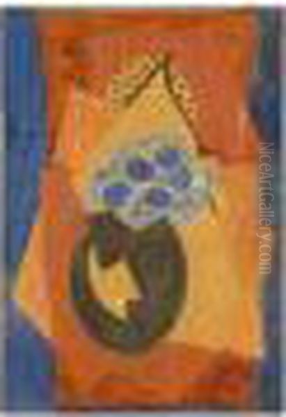 Composition Au Vase De Fleurs Ou Composition Cubiste, Circa 1921 - view 1