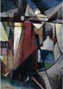 Paysage Au Moulin A Vent by Albert Gleizes
