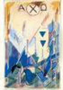 Bleu, Vert Et Jaune, D'apres Pascal by Albert Gleizes