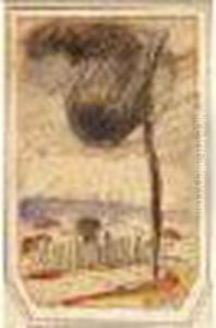 Paysage A L'arbre Et Aux Maisons by Albert Gleizes