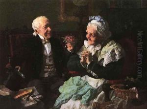 The Nosegay by Louis Charles Moeller