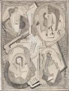 Etude Pour Une Composition A Quatre Elements by Albert Gleizes