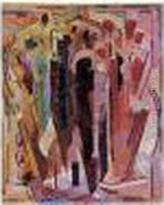 Composition Rouge-brun by Albert Gleizes