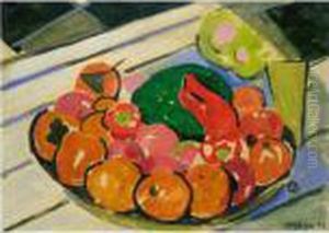 ````nature Morte' Or ````oranges Et Poivrons' by Albert Gleizes