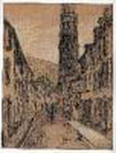Village Francais, 1908 by Albert Gleizes