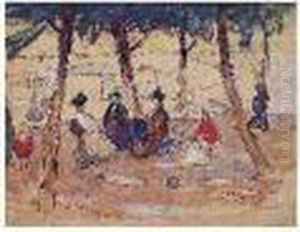 Le Parc De Saint-cloud, 1908 by Albert Gleizes