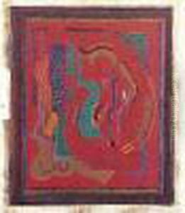 Gouache Rouge, Circa 1927 by Albert Gleizes
