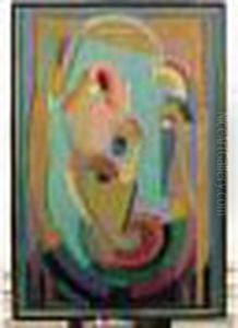 Composition Violet- Vert Ou Composition Violet Et Vert Ou Femme Et Enfant, 1930. by Albert Gleizes